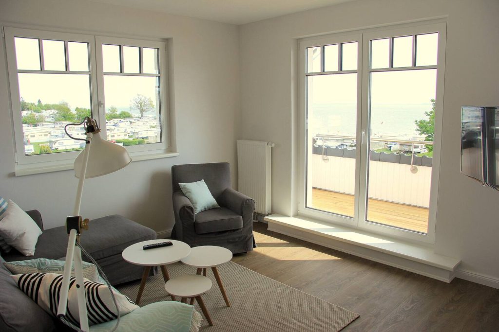 Ferienwohnung Südstrand II, Wohnbereich